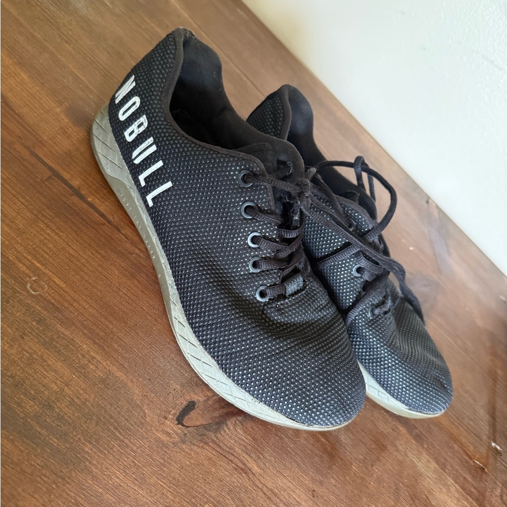 NOBULL Black and Gray Athletic Shoes with Breathable Mesh